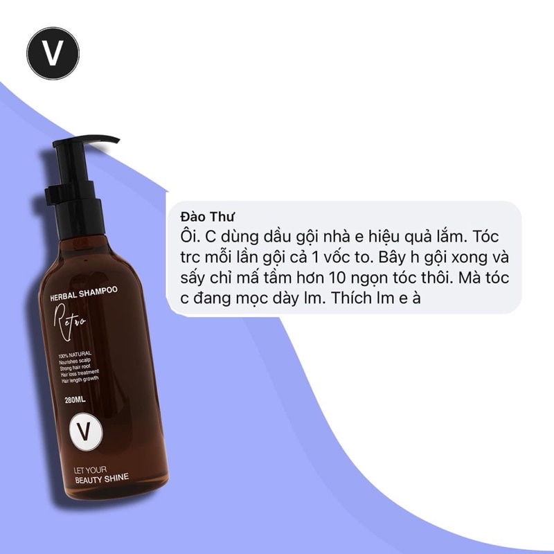 Gội bồ kết Retro ngăn rụng tóc VyvyHairCare