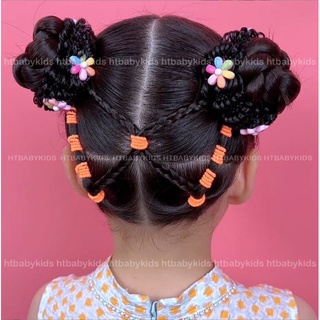 Set 2 Dây Buộc Tóc Giả Búi Tóc Natra Cho Bé