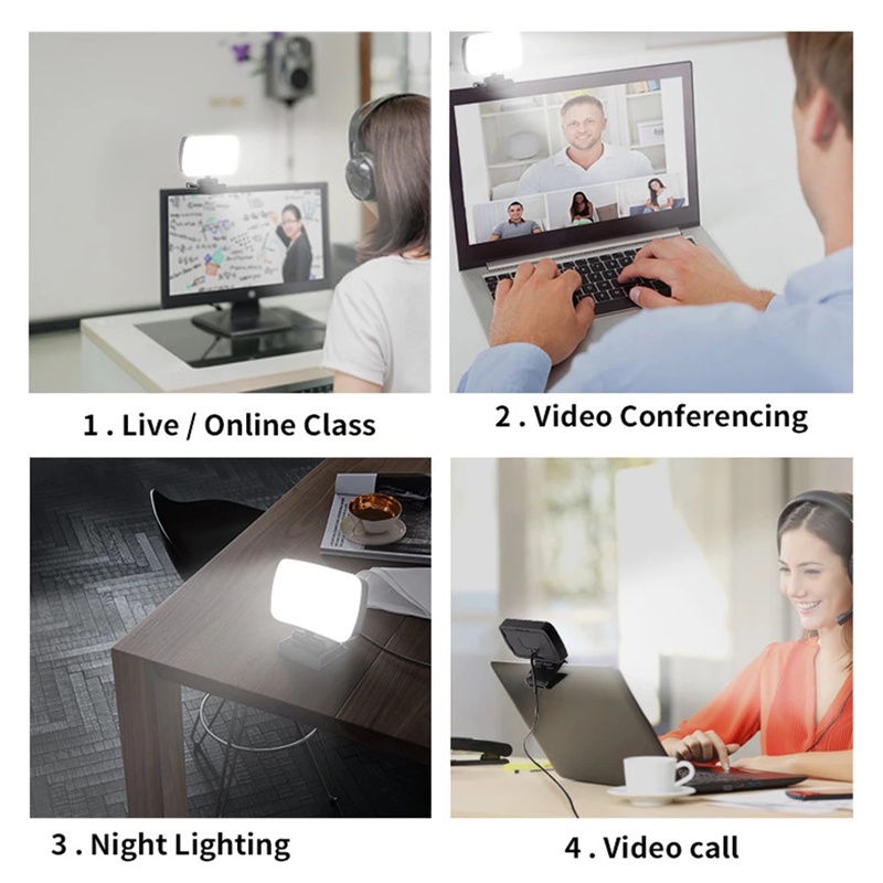 Hội nghị ánh sáng video mini Truyền phát trực tiếp lấp đầy ánh sáng Webcam Vlog Chụp ảnh lấp đầy đèn Chụp ảnh tự sướng
