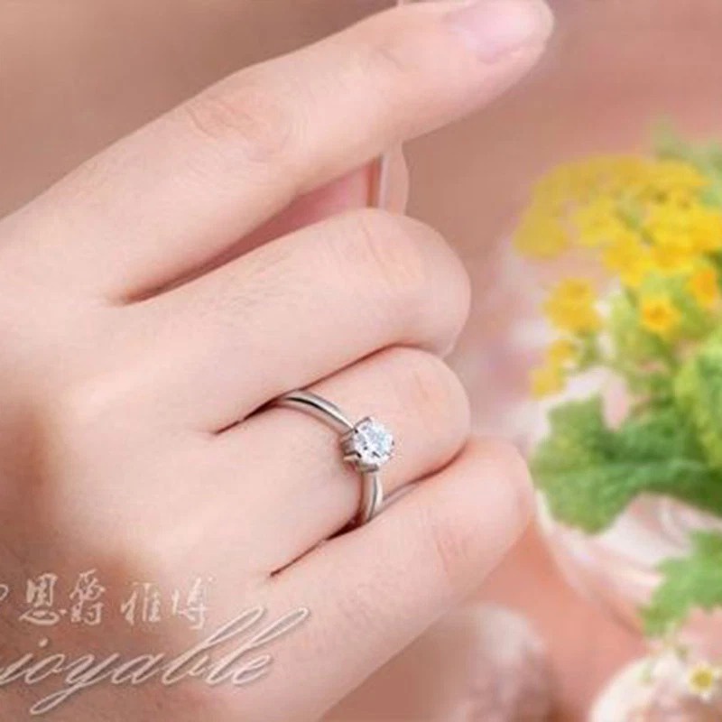 Nhẫn Đôi Bạc - Trái Tim Thuần Khiết Đang Yêu - BẠC HIỂU MINH NC639