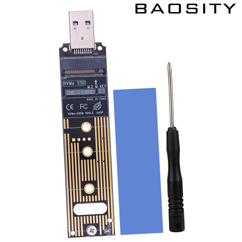 [BAOSITY]NVME to USB 3.1 Adapter Type A Card Converter Reader with Key B/Key B+M