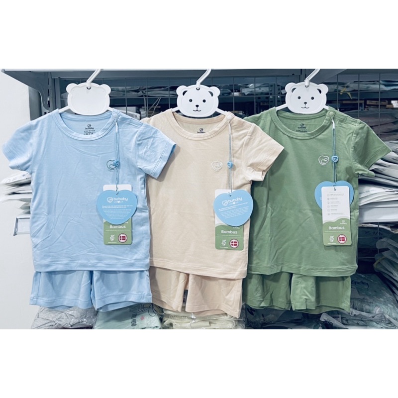 Bu baby - Bộ cài vai ngắn tay Bambus BB004.04