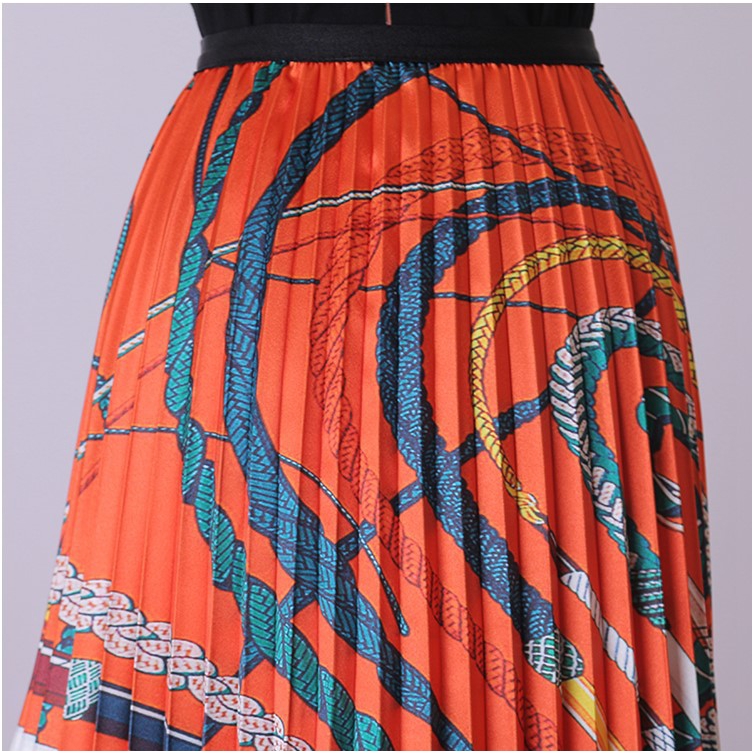 Chân váy Maxi hoạ tiết in thiết kế hợp thời trang | BigBuy360 - bigbuy360.vn