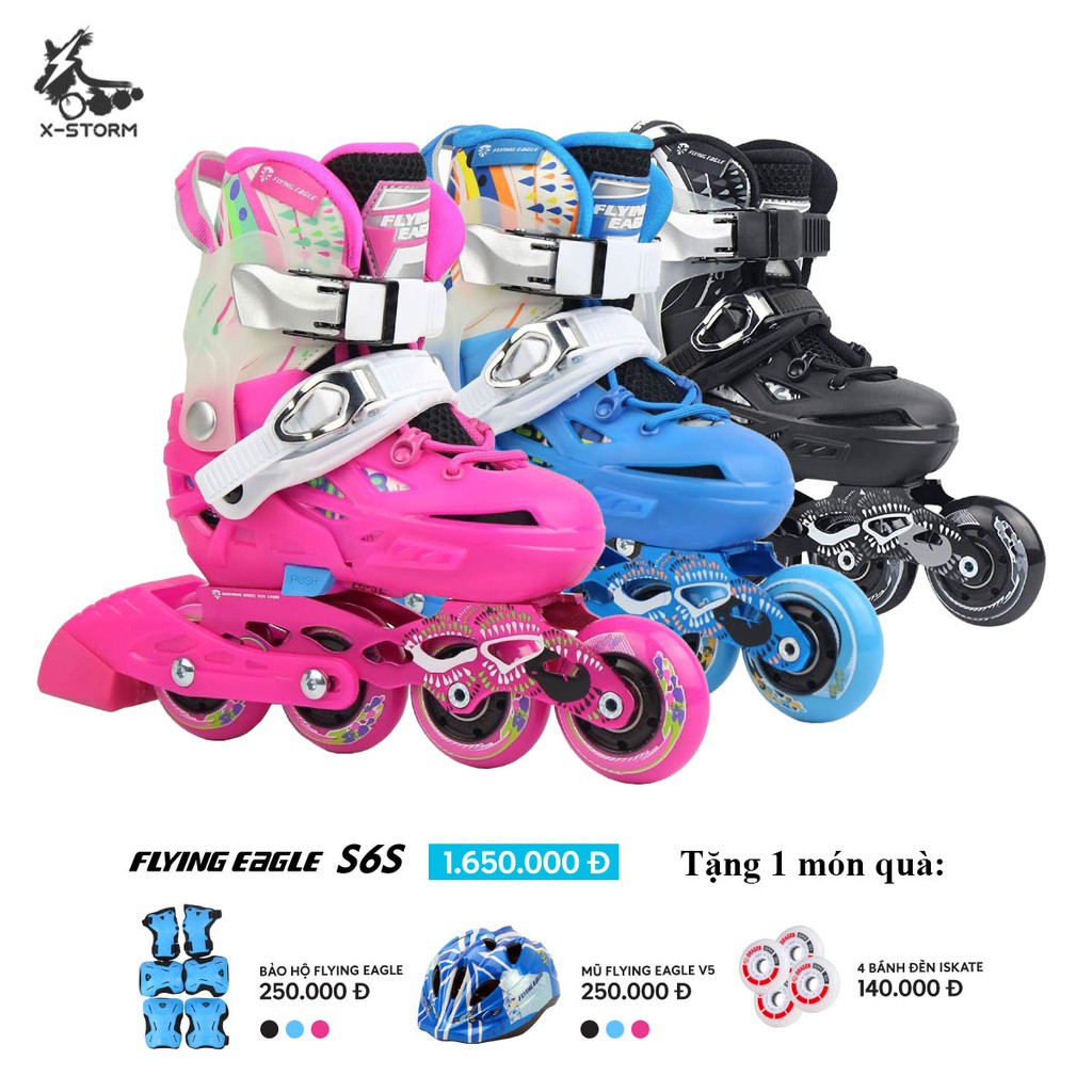 Giày patin trẻ em Flying Eagle S6s cao cấp