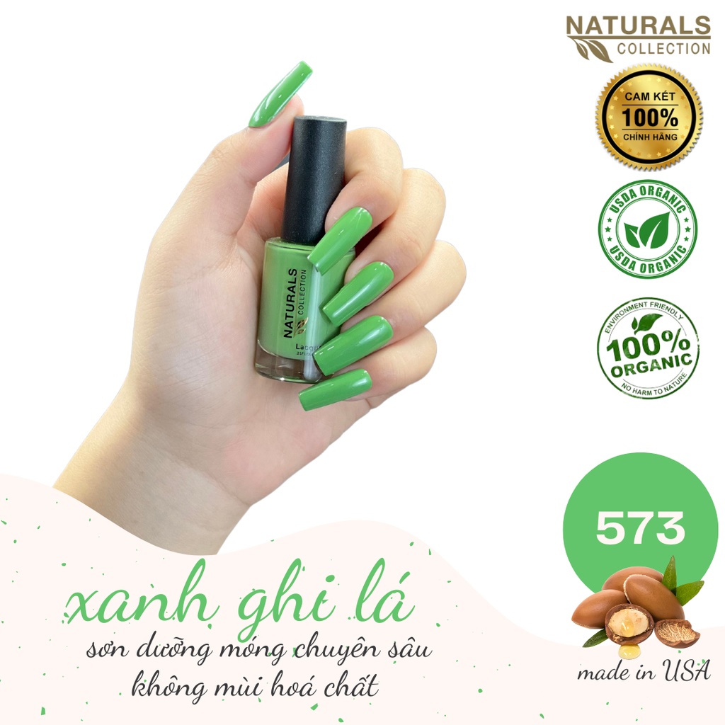 Sơn móng tay Organic màu ghi xanh lá 573