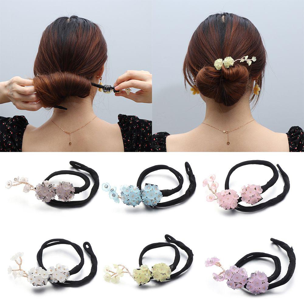Kẹp Tóc Búi Tóc Đính Đá Nhân Tạo Handmade Thanh Lịch Dành Cho Nữ