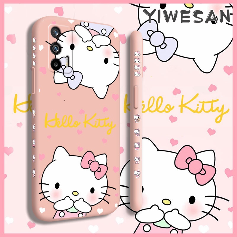 Ốp Lưng Cho Realme GT 5G GT Neo Q3 Pro X7 Max GT Neo 2 GT Neo 2T GT Neo Flash Ốp Lưng Điện Thoại Hoạt Hình Mèo Hello Kitty Ốp Họa Tiết Viền Silicon Mềm Chính Hãng Vuông Cạnh Chống Sốc Ốp Lưng Bảo Vệ Toàn Bộ Máy Ảnh Ốp Lưng Điện Thoại Mềm
