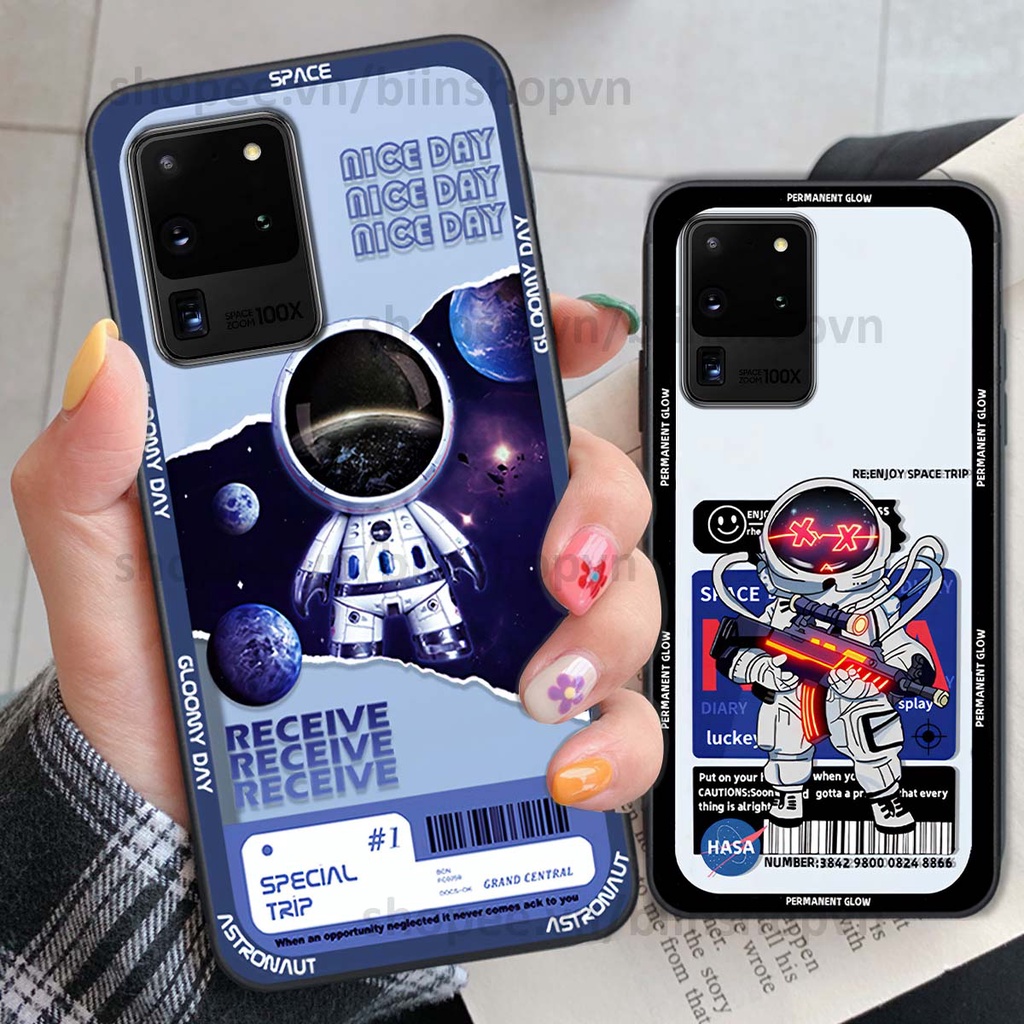 Ốp Samsung S20 Ultra phi hành gia vũ trụ space.x siêu đẹp, thời trang
