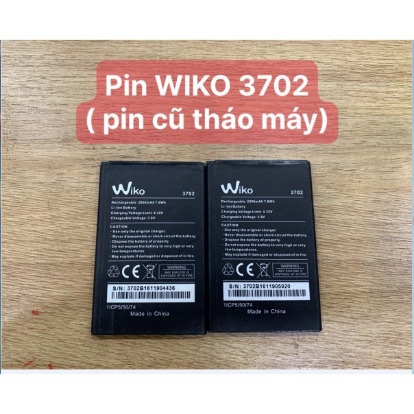 Pin WIKO 3702(Pin cũ tháo máy)