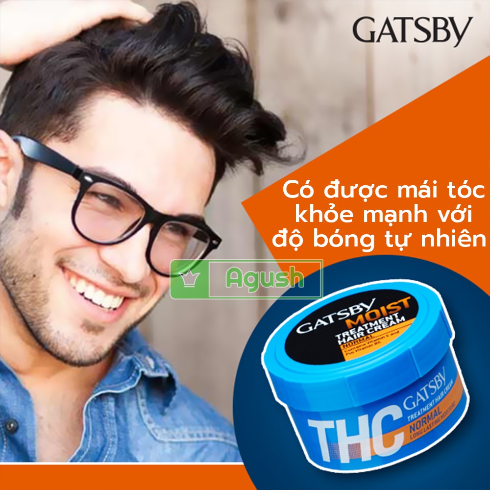 Kem ủ tóc phục hồi hư tổn hair treatment cream siêu mượt lạnh thơm nhật bản giá rẻ Gatsby treatment hair cream 125g