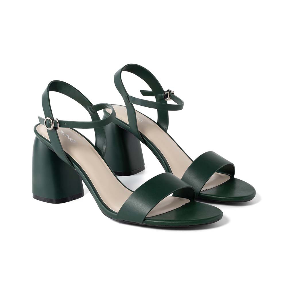 Giày sandal gót thô quai ngang Zara 0603