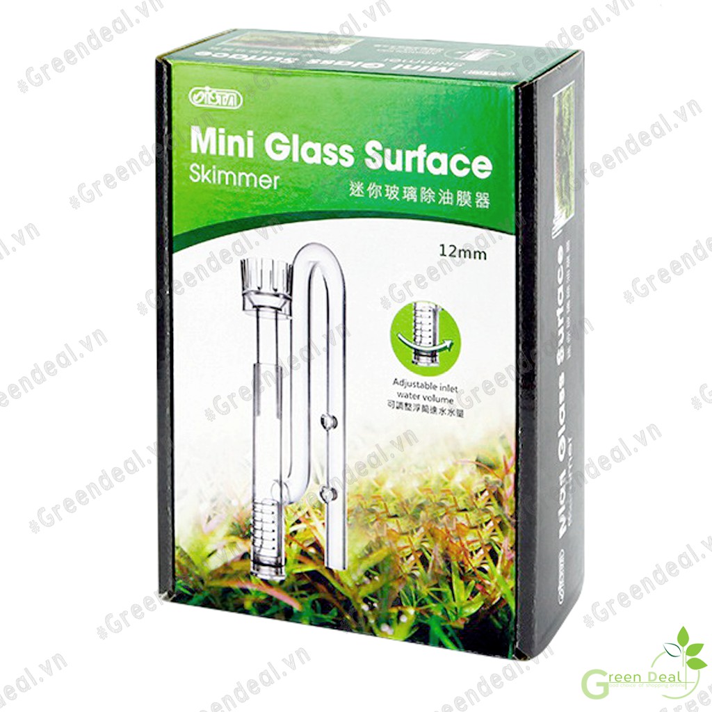 ISTA - Mini Glass Surface Skimmer | Đầu lọc váng mini cho hồ thủy sinh