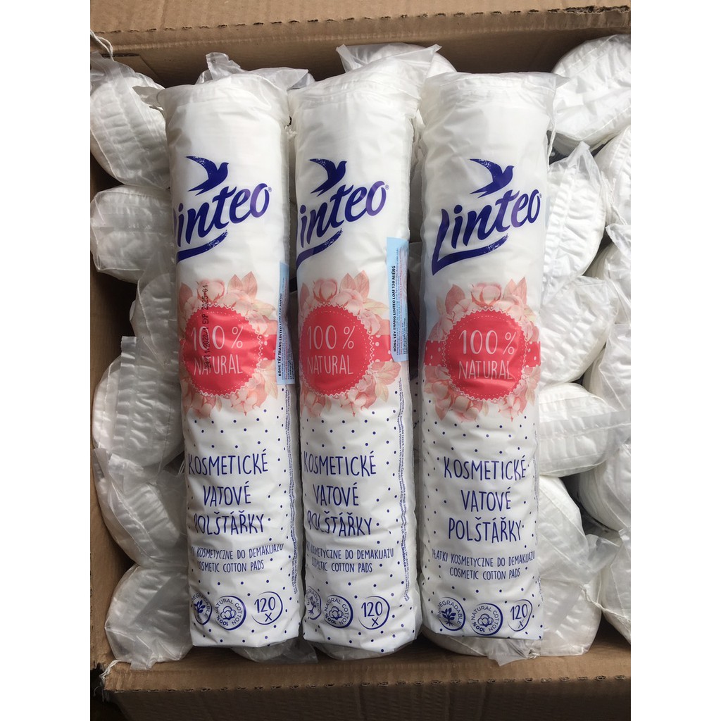 BÔNG TẨY TRANG LINTEO 120 MIẾNG.
