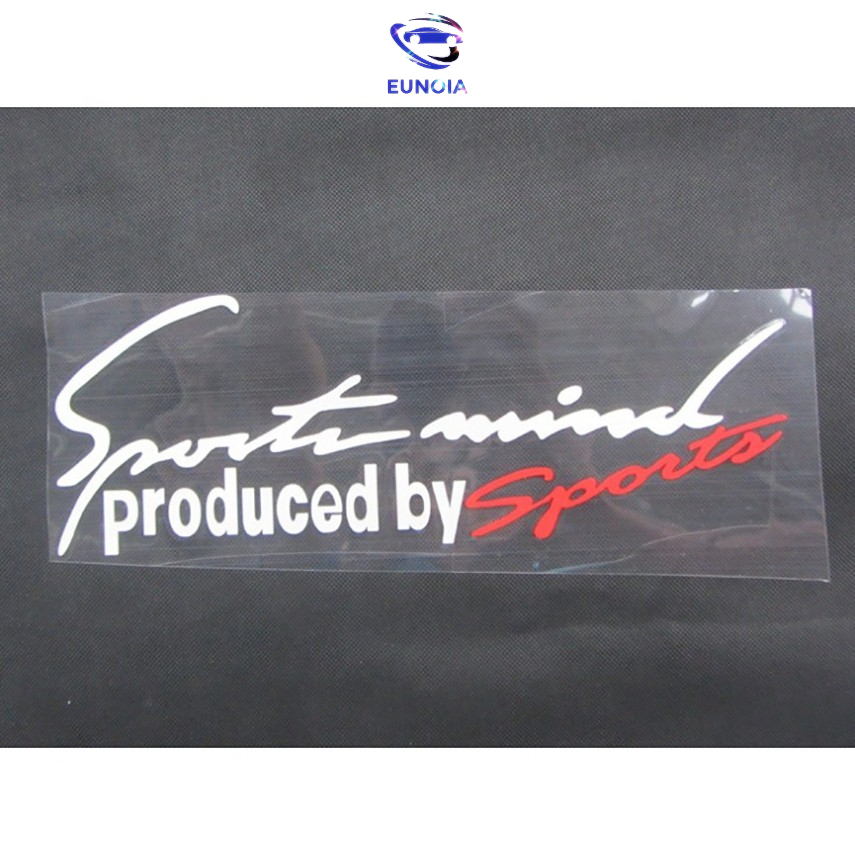 Tem dán xe Sport mind, produced by Sports xe hơi loại To dài 37cm