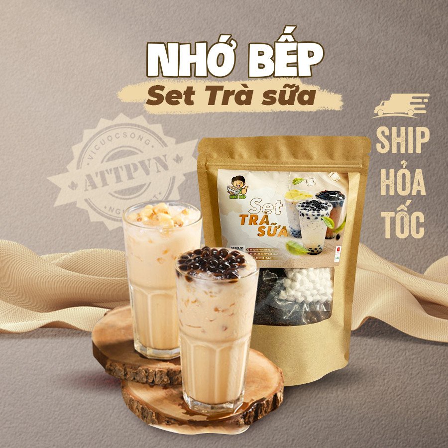 Set Trà Sữa Phúc Long, Thái Xanh, Thái Đỏ ( 25 - 30Ly) Tặng Kèm Công Thức - NHỚ BẾP