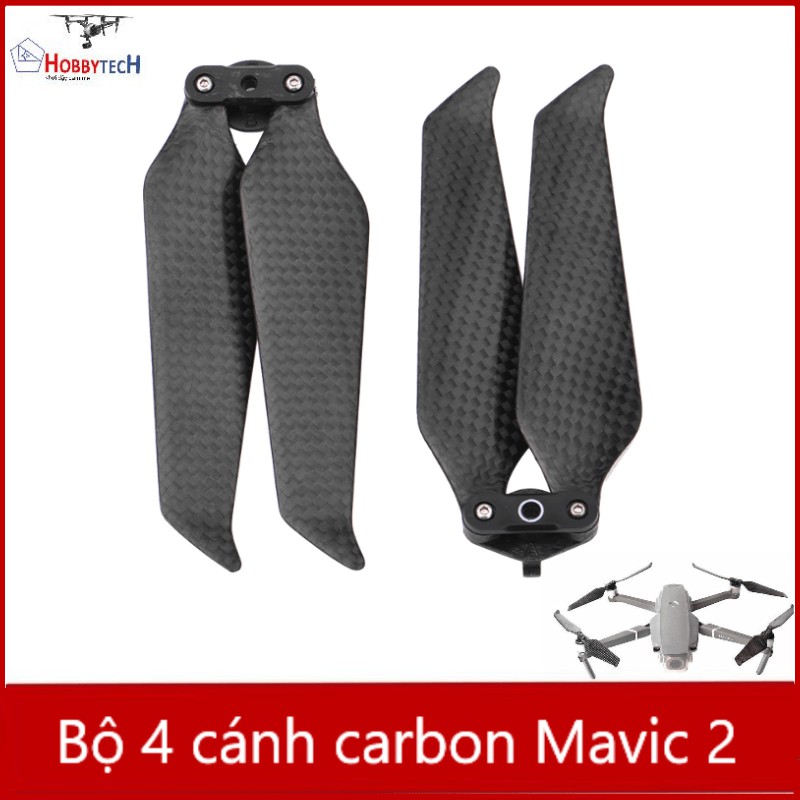 Cánh carbon mavic 2 pro zoom - Bộ 4 cánh đầy đủ - Kháng gió, chống xước gãy tốt - Carbon filber propellers Mavic 2