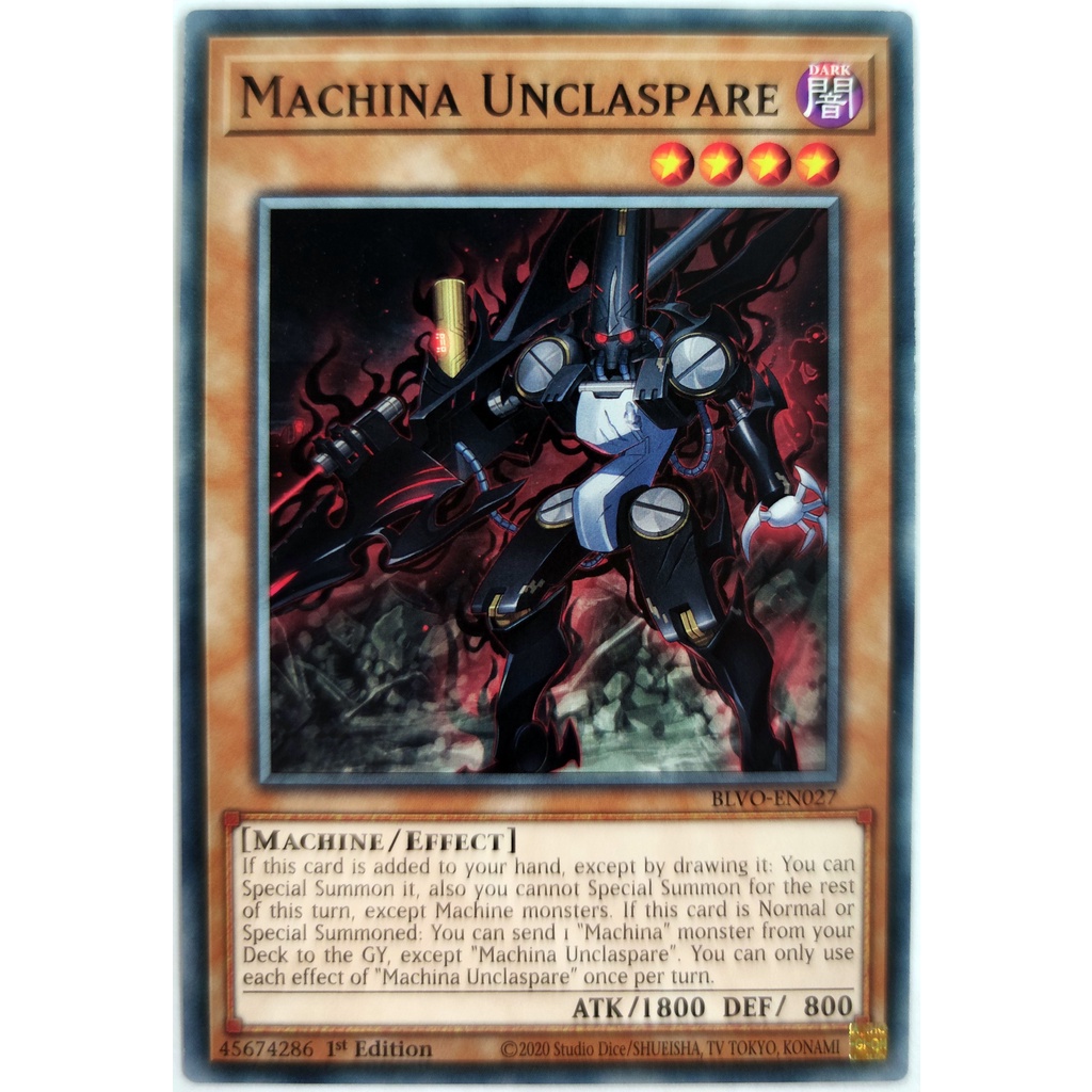 [Thẻ Yugioh] Machina Unclaspare |EN| Common (Duel Monsters)