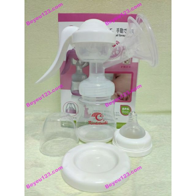 Máy hút sữa mẹ bằng tay Kichilachi Kichi / Tặng kèm 5 túi trữ sữa