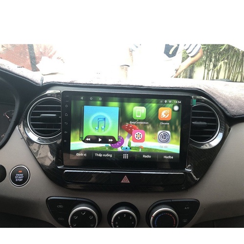 Mặt dưỡng kèm dây nguồn zin lắp màn hình Android cho xe HUYNDAI I10