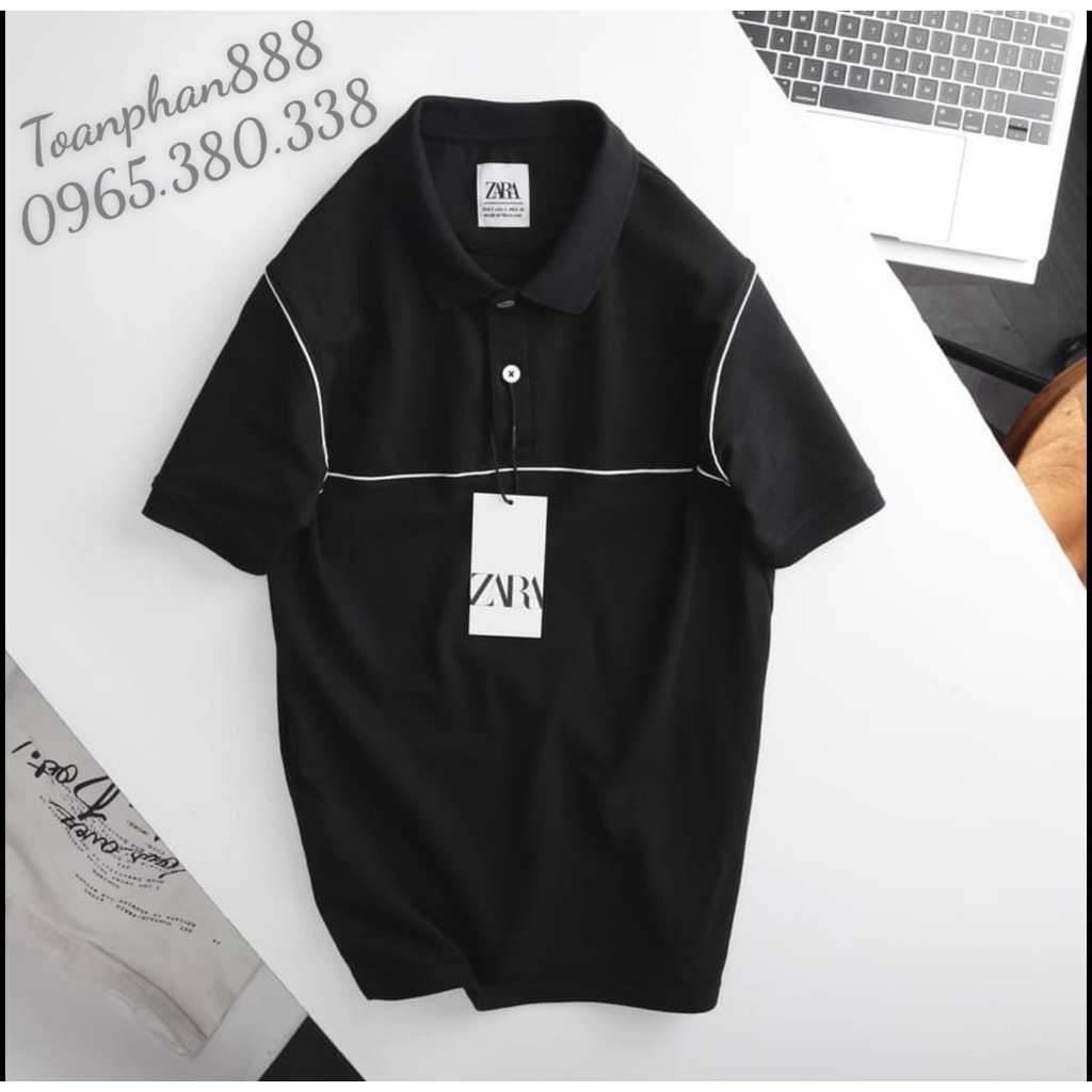 [Mã 12FASHIONSALE1 giảm 10K đơn 50K] ÁO POLO NAM TRƠN PHỐI CHỈ VIỀN ... | BigBuy360 - bigbuy360.vn