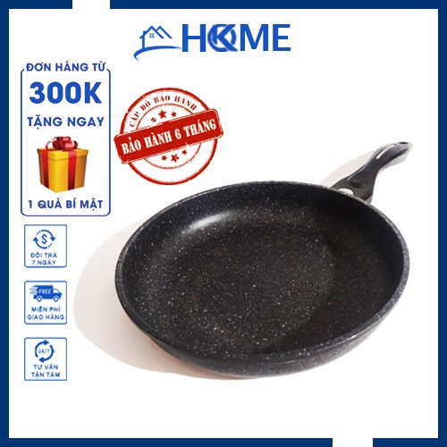 Chảo đá chống dính bếp từ CH tay cầm chắc chắn chịu nhiệt có đáy từ Size 28 - 30 SIÊU BỀN - GIỮ NHIỆT - ĐA NĂNG