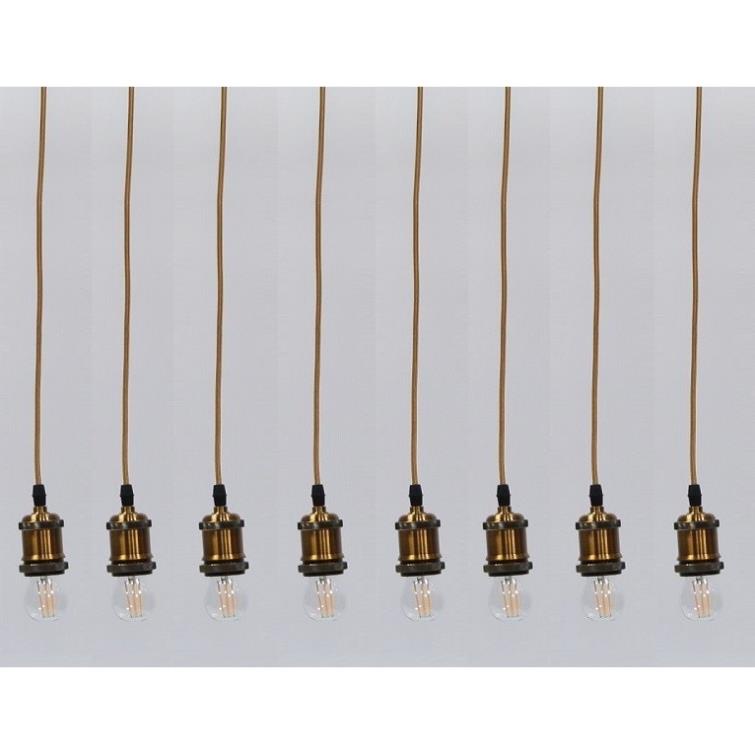 Bộ 8 dây đèn thả cổ điển bóng Led Edison G45 4W