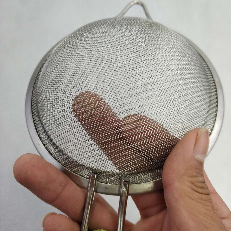 Rây Lọc Cháo và Thức Ăn Viền Inox Cán Xanh