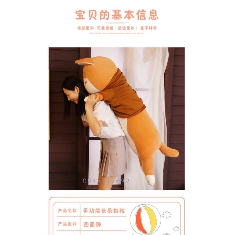 Gấu Bông Chó ShiBa mặc áo hoodie đáng yêu cao cấp nhập khẩu | BigBuy360 - bigbuy360.vn