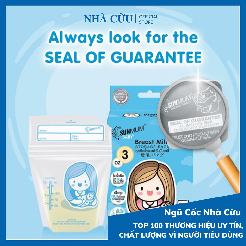 Túi trữ sữa SunMum - Ngũ cốc lợi sữa Nhà Cừu