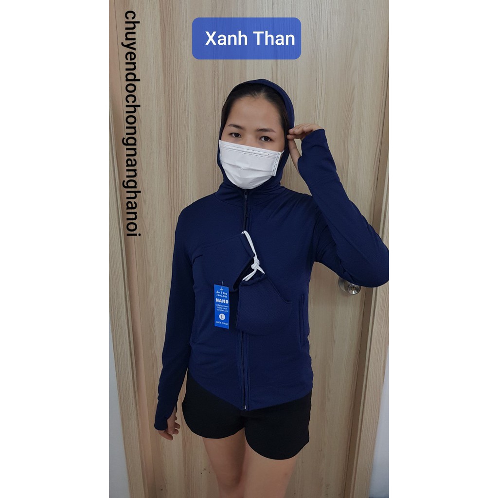 Áo chống nắng 2 lớp cotton thông hơi chống tia UV, bụi Nano cao cấp | BigBuy360 - bigbuy360.vn