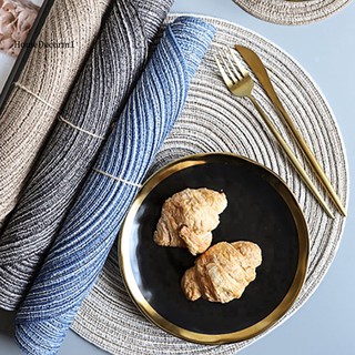 Miếng lót tô chén dĩa cách nhiệt hình tròn bằng vải đay bện nhỏ gọn