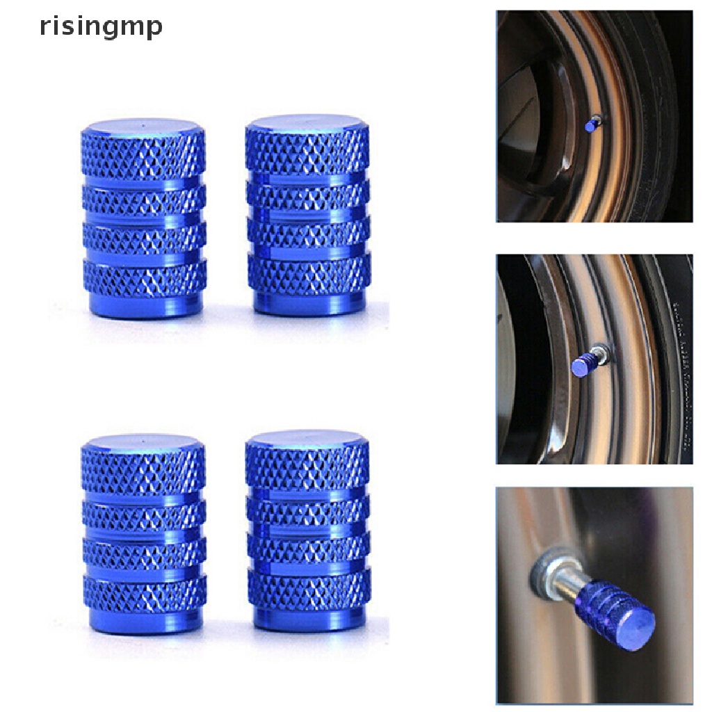 Set 4 Nắp Van Bánh Xe Hơi Bằng Nhôm Chống Bụi Tiện Dụng ♨Nóng Bỏng