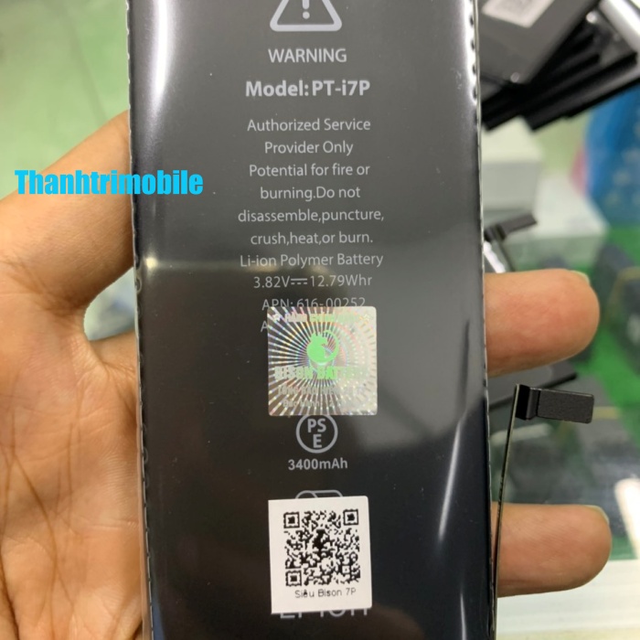 Pin 7 Plus Bison dung lượng cao 3400mAh
