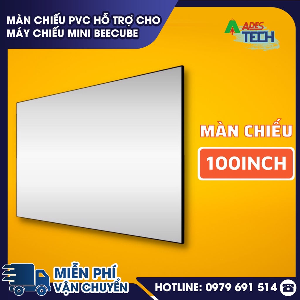Màn Chiếu PVC Hỗ Trợ Cho Máy Chiếu Mini BEECUBE - BẢO HÀNH 6 THÁNG