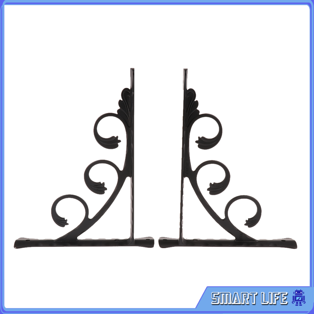 [Smart Life 🔑]2pcs L Shaped Angle Bracket Supporter Store Commodity Shelf Bracket 15x12cm