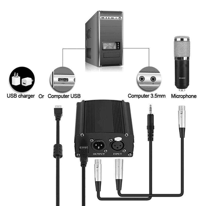 Dây cáp nguồn micro USB Phantom 3 pin 1 kênh 48V&lt;br&gt;