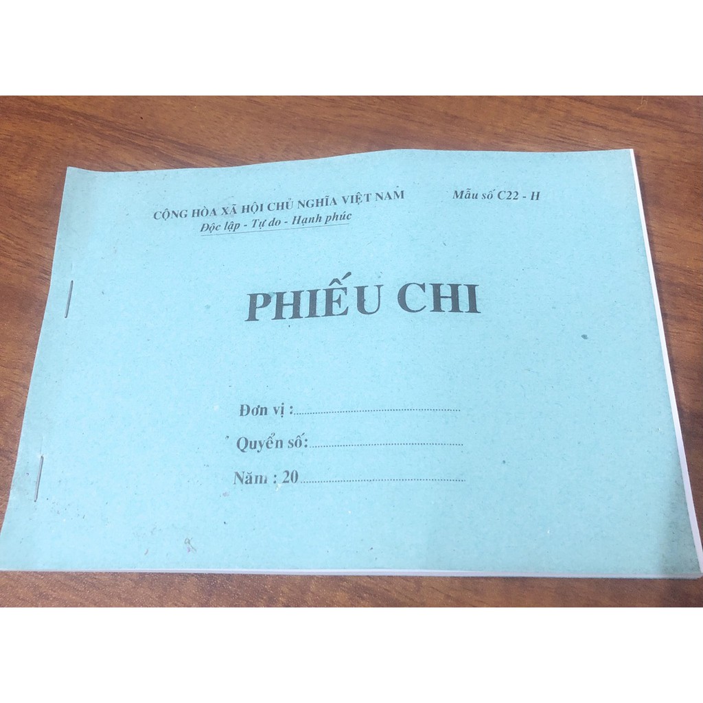 Phiếu thu Phiếu chi 1 liên A5 giấy đẹp 60 tờ