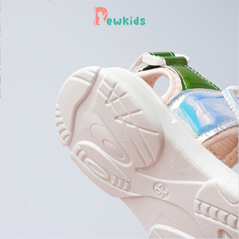 Dép sandal bé gái Dewkids hình cầu vồng siêu mềm nhẹ chống trơn trượt cho bé