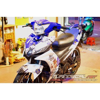 Tem Trùm Exciter 135 Samurai Xanh Gp
