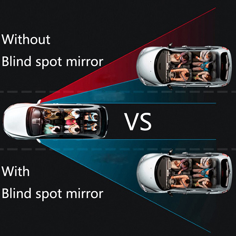 Bộ 2 Kính Chiếu Hậu HD Xoay 360 Độ Chống Điểm Mù Cho Xe Hơi / Xe Máy° Bản Rộng Có Thể Điều Chỉnh