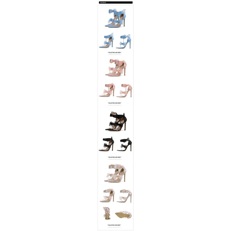 Giày Cao Gót Mũi Nhọn Phối Nơ Xinh Xắn Thời Trang Cho Nữ Size 35-42 4.53 Inch