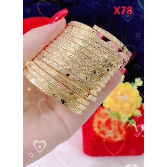 bộ ximen  7 chiếc mạ vàng khoá lữoi gà