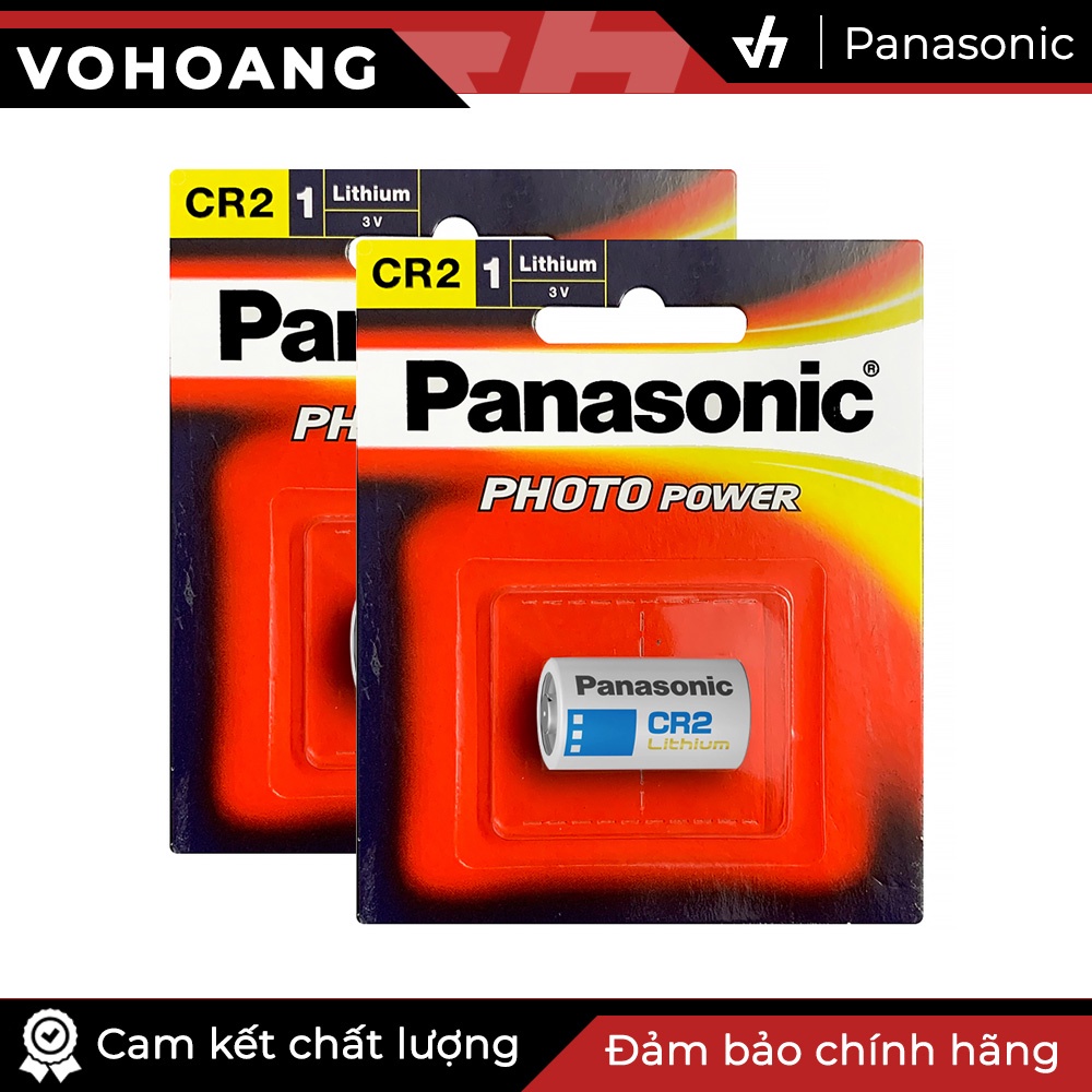 Bộ 2 Pin Panasonic CR2 / CR-2W Lithium 3V cho máy ảnh