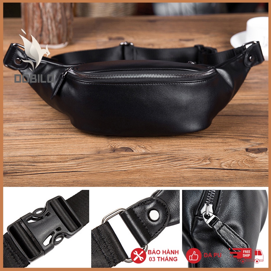 Túi Đeo Chéo Da Nam Nữ Thời Trang Unisex Phong Cách Hàn Quốc BG35