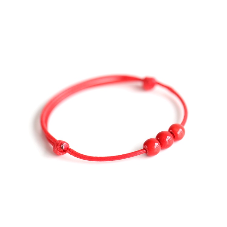 Vòng handmade phong cách dễ thương, Lắc tay dễ thương hạt gốm xinh xắn