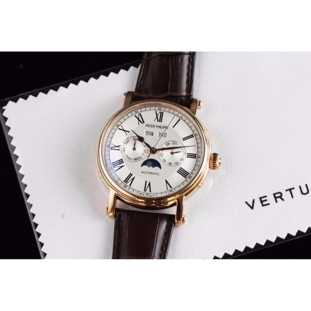 Đồng Hồ Thời Trang Nam PATEK-PHILIPPE 40mm Máy Cơ