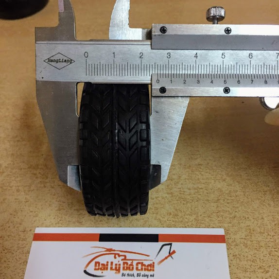 Bánh xe cao su chất lượng cao trục 4mm đường kính 65mm