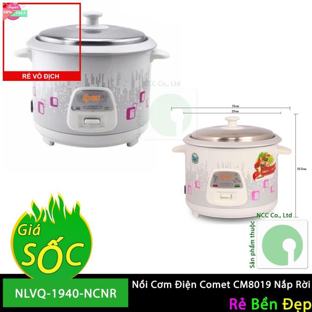 Nồi Cơm Điện Comet 1,8L CM8019 Nắp Rời - NLVQ-1940-NCNR