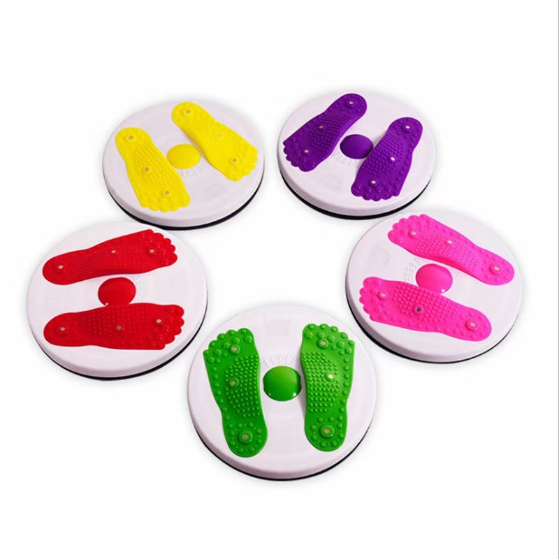 Đĩa xoay lắc tập eo 360 độ, bàn xoay tập cơ bụng tại nhà và hạt cao su massage bàn chân