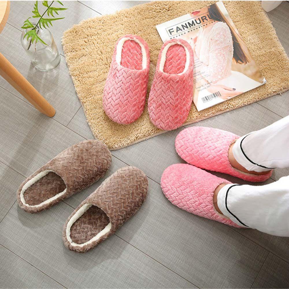 LAY Dép Đi Trong Nhà Mềm Mại Giữ Ấm Mùa Đông Cho Nữ